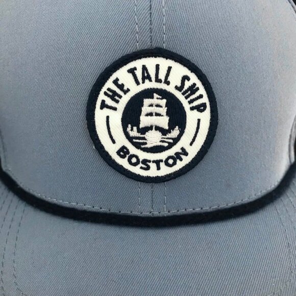 THE TALL SHIP BOSTON MASSACHUSETTS OYSTER BAR SOUVENIR BLUISH-GRAY BASEBALL CAP - Picture 4 of 9